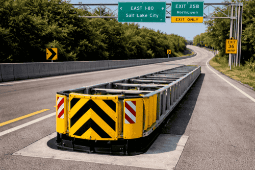 Attenuator - Best Hot Thermoplastic Paint Manufacturers in Hyderabad India | YNM Safety Premium Road Safety Products | Cold Plastic Paint & Metal Beam Crash Barriers Telangana